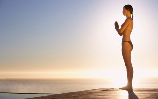 Woman bikini dock sun ella - a dock free wallpaper
