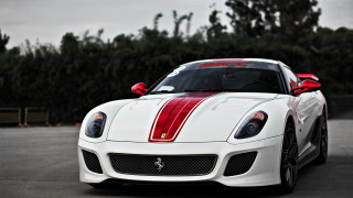 White sports car red stripe 13 - hood hood free wallpaper