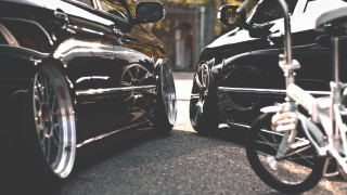 Black cars bike microphoto chrome - drew tucker free wallpaper