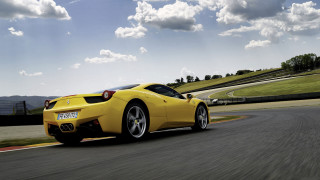 Yellow sports car race track 6 - a race track free wallpaper