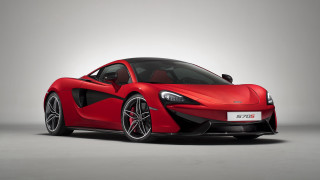 Red sports car studio rendering 5 - a white background behind free wallpaper