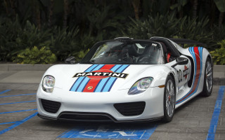 White sports car red blue 2 - a black top free wallpaper