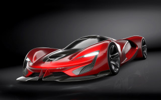 Red sports car dark room 21 - f 8 aperture free wallpaper