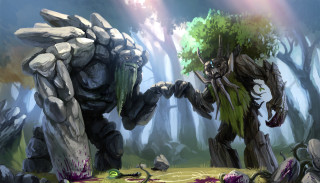 Giant creature forest tree light 2 - the top of it free wallpaper