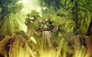 Creature forest fire glowing face - brom free wallpaper