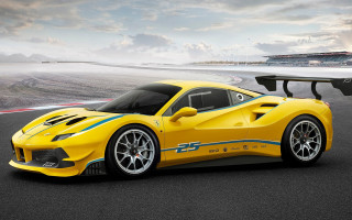 Yellow sports car race track 2 - concept design free wallpaper