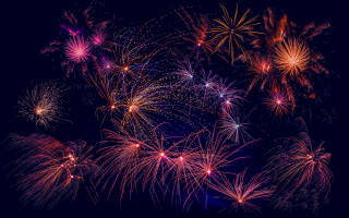 Fireworks night sky cityscape festival - the night sky free wallpaper