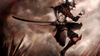 Man costume sword demon shoulder - a man in a costume holding free wallpaper