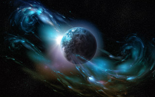 Space planet star night milky - a blue light free wallpaper