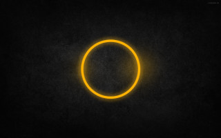Yellow ring night sky moon - edward otho cresap ord ii free wallpaper