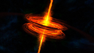 Bright orange spiral dark sky 2 - a yellow line free wallpaper