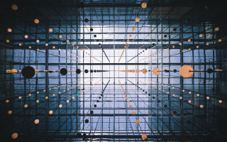 Tall building lights sky abstract - architecture free wallpaper