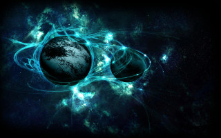 Black hole space swirl astronaut - swirl free wallpaper
