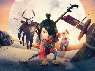 Cartoon character sword full moon - the background free wallpaper for desktop