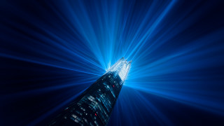 Tall building sky background blue - a tall building free wallpaper