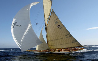 Sailboat water blue sky person - ann thetis blacker free wallpaper