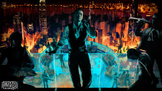 Man city skyline gun cigarette - a man free wallpaper