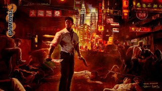 Man knife crowded city night - cedric seaut keos masons free wallpaper
