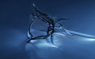 Glass sculpture curved light abstract - elizabeth murray free wallpaper