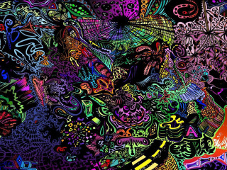 Woman colorful umbrella rain black - a painting of a woman free wallpaper