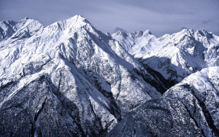 Mountain range snowy forest ice - murata range free wallpaper