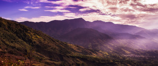 Mountain range trees clouds dusk - ada hill walker free wallpaper for desktop