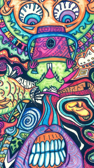 Cow colorful background smile happy - a big smile free wallpaper