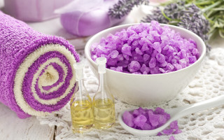 Purple sugar towel oil lavenders - a bowl free wallpaper