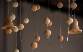 Bells clock kinetic art abstract - carol bove free wallpaper