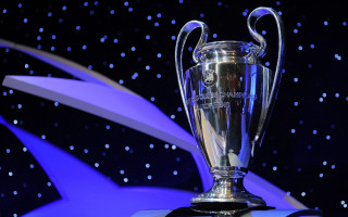 Silver trophy table blue wall - a blue wall free wallpaper