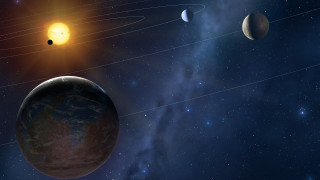 Solar system sun stars space - a solar system free wallpaper
