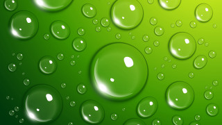 Green water droplets air bubble - water droplet free wallpaper for desktop