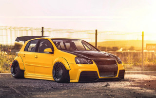 Yellow car fence 3d render - a fence and a fenced in area free wallpaper