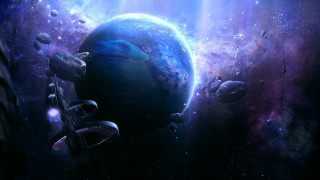 Space planet rocket star field - craig mullins free wallpaper