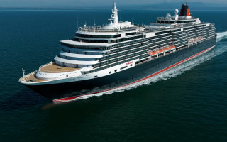 Cruise ship ocean sunny day 7 - international typographic style free wallpaper