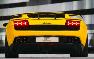 Yellow sports car clock red - the rear free wallpaper