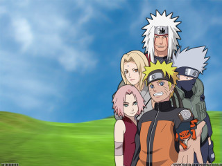 Group people grass hills sky - a group of people free wallpaper