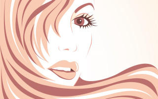 Woman long hair pink background 2 - edwin georgi free wallpaper