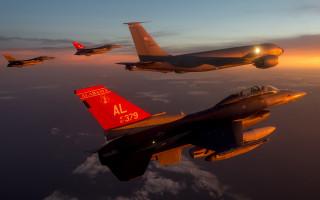 Fighter jets sunset epic lighting - a group of fighter jets free wallpaper