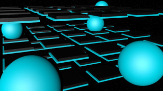 Futuristic keyboard blue black astronaut - the keyboard free wallpaper