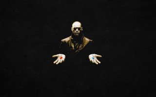 Man hands out dark red 2 - hand free wallpaper