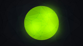 Green ball black background generative - a green ball free wallpaper