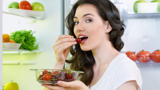 Woman eating fruit refrigerator bowl - claire falkenstein free wallpaper for desktop