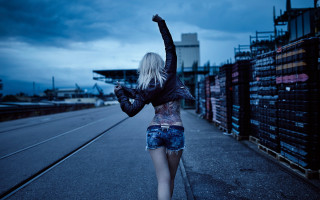 Woman tattoo street night arms - tattoo free wallpaper