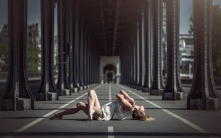 Woman bridge arabesque cinematic photorealistic - elizabeth polunin free wallpaper