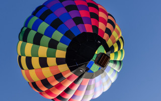 Colorful hot air balloon blue - hot free wallpaper