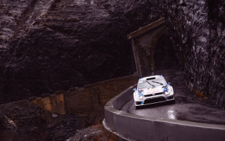 Mountain tunnel car city lights - the side of the road free wallpaper