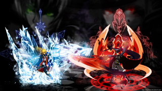 Animated characters fire ice dark - animated character free wallpaper