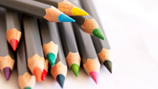 Colored pencils white tablecloth pastel - a childs drawing free wallpaper