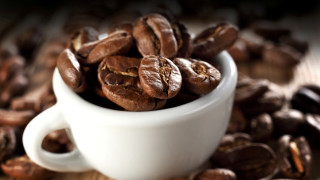 White cup coffee beans wooden - coffee bean free wallpaper
